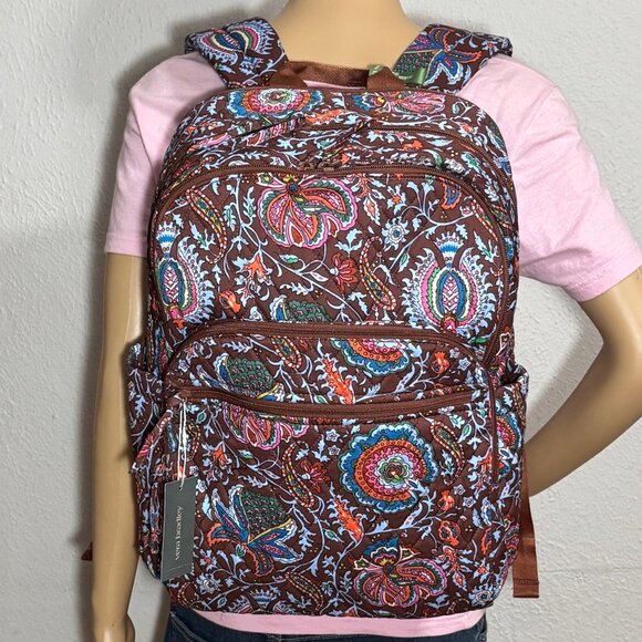 Vera Bradley Large Bancroft Backpack Marrakesh Cinnamon NWT main image 11